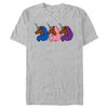 Men's Afro Unicorn Blue, Pink, and Purple  Adult T-Shirt