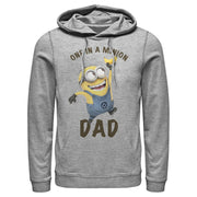 Men's Despicable Me Dave One in a Minion Dad  Adult Pull Over Hoodie