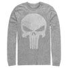 Men's Marvel Punisher Retro Skull Symbol  Adult Long Sleeve Shirt