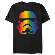 Men's Star Wars Large Rainbow Pride Stormtrooper  Adult T-Shirt