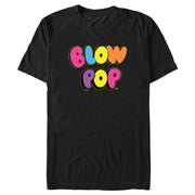 Men's Blow Pop Rainbow Text  Adult T-Shirt