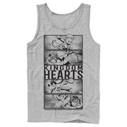 Men's Kingdom Hearts 3 Action Panels  Adult Tank Top