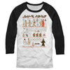 Men's Star Wars Plot Hieroglyphs  Adult Baseball Tee