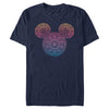 Men's Mickey & Friends Colorful Mandala Mickey Mouse Logo  Adult T-Shirt