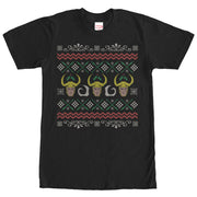 Men's Marvel Ugly Christmas Loki  Adult T-Shirt