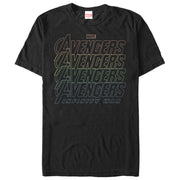 Men's Marvel Avengers: Avengers: Infinity War Rainbow Logo  Adult T-Shirt