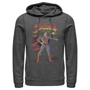 Men's Superman Patriotic Adventures  Adult Pull Over Hoodie