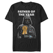 Men's Star Wars Darth Vader Father of the Year Badge  Adult T-Shirt