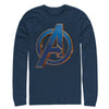 Men's Marvel Avengers: Endgame Bold Logo  Adult Long Sleeve Shirt