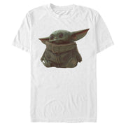 Men's Star Wars: The Mandalorian The Child Portrait  Adult T-Shirt