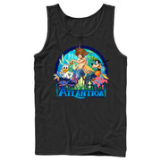 Men's Kingdom Hearts 1 Mermen Friends From Atlantica  Adult Tank Top