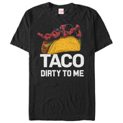 Men's Marvel Deadpool Taco Dirty to Me  Adult T-Shirt