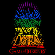 Men's Game of Thrones Rainbow Iron Throne  Adult T-Shirt