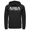 Men's NASA Text Simple Logo  Adult Pull Over Hoodie