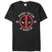 Men's Marvel Deadpool Merc With Mouth  Adult T-Shirt