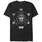 Men's Star Wars Darth Vader Symbols  Adult T-Shirt