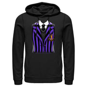 Men's Wednesday Nevermore Academy Uniform Purple  Adult Pull Over Hoodie