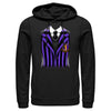 Men's Wednesday Nevermore Academy Uniform Purple  Adult Pull Over Hoodie