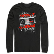 Men's Nintendo Kickin' It Old School NES Controller Splatter  Adult Long Sleeve Shirt