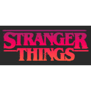 Men's Stranger Things Pink Logo  Adult T-Shirt