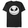 Men's The Nightmare Before Christmas Jack Skellington Face  Adult T-Shirt