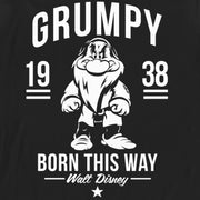 Men's Snow White and the Seven Dwarves Grumpy Born This Way  Adult Long Sleeve Shirt