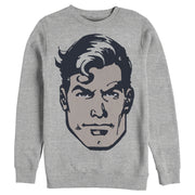 Men's Superman Classic Clark Kent Portrait  Adult Sweatshirt