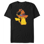 Men's Pokemon Halloween Pikachu Witch Hat  Adult T-Shirt