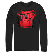 Men's Marvel Spiderman: No Way Home Ripped Costume  Adult Long Sleeve Shirt