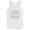 Men's NASA Rainbow Repeat Logo  Adult Tank Top