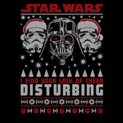 Men's Star Wars Ugly Christmas Lack Of Cheer Disturbing  Adult T-Shirt