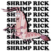 Men's Rick And Morty Shrimp Rick Name Stack  Adult T-Shirt