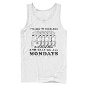 Men's Despicable Me Minion Monday Problems  Adult Tank Top