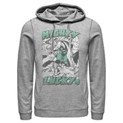 Men's Marvel Thor Comic St. Patrick's Day Mighty Lucky  Adult Pull Over Hoodie