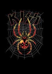 Men's KISS Spider Web  Adult T-Shirt