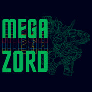 Men's Power Rangers Megazord Outline  Adult T-Shirt