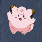 Men's Pokemon Clefairy Large Portrait  Adult T-Shirt