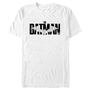 Men's The Batman Black and White Bat Logo  Adult T-Shirt