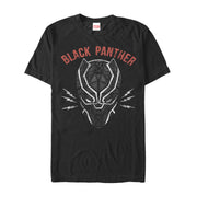 Men's Marvel Black Panther Lightning Bolt Mask  Adult T-Shirt