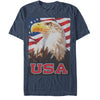 Men's Lost Gods Fourth of July  American Flag Eagle Portrait  Adult T-Shirt