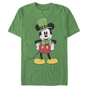 Men's Mickey & Friends St. Patrick's Day Retro Portrait  Adult T-Shirt