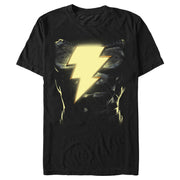 Men's Black Adam Antihero Glowing Body  Adult T-Shirt