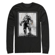 Men's Marvel Avengers: Infinity War Thanos Grayscale  Adult Long Sleeve Shirt