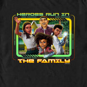 Men's Transformers: EarthSpark Heroes Run In The Family  Adult T-Shirt