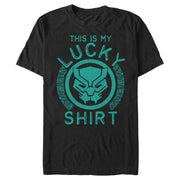 Men's Marvel St. Patrick's Day Black Panther Lucky Shirt  Adult T-Shirt