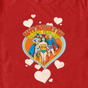 Men's Wonder Woman Happy Mother's Day Heart  Adult T-Shirt