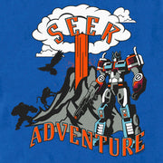 Men's Transformers: Rise of the Beasts Optimus Prime Seek Adventure  Adult T-Shirt