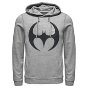 Men's Batman Logo Modern Wing Curve  Adult Pull Over Hoodie