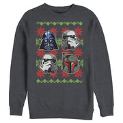 Men's Star Wars Ugly Christmas Empire Helmets  Adult Sweatshirt