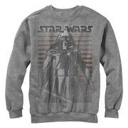 Men's Star Wars The Force Awakens Kylo Ren Distressed  Adult Sweatshirt